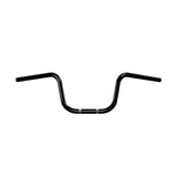 Reduced Reach 10" handlebars barcraft harley davidson stretching forwards barcraft pullback black front