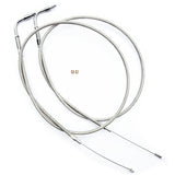 Harley Davidson Throttle Cable silver stainless braided chrome sportster 883 1200 custom hugger roadster super low nightster 48 72