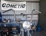 10-ape-hanger-handlebars-harley-springer-chopper-bobber-custom-barcraft 1" wide mount handlebars