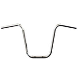 Mirror Finish 16" Ape Hanger Handlebars 7/8" Diameter Front View