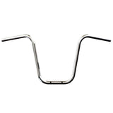 Mirror Finish 16" Ape Hanger Handlebars 1" Diameter Front View