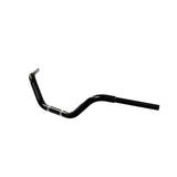 Black Western Bar Handlebars 1 1/4" Diameter Front View