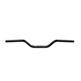 Black Moto Bar Handlebars 1" Diameter Front View