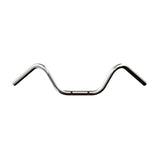 Mirror Finish Buckhorn Handlebars 1" Diameter Front View