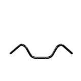 Black Buckhorn Handlebars 1" Diameter Front View