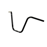 Black Old School Ape Hanger Handlebars 1" Diameter Front View