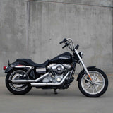 Mirror Finish 10" Pullback Handlebars 1" Diameter on Motorcycle Side View