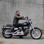 Mirror Finish 10" Ape Hanger Handlebars 1" Diameter Front View mini Harley Davidson barcraft stainless softail dyna sportster dyna FXD Super Glide rider