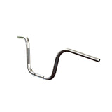 Mirror Finish 10" Ape Hanger Handlebars 7/8" Diameter Front View 250 500 triumph suzuki honda xg xg500 street harley davidson