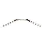 Mirror Finish 10" Ape Hanger Handlebars 7/8" Diameter top down View 250 500 triumph suzuki honda xg xg500 street harley davidson
