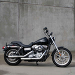 Mirror Finish 10" Ape Hanger Handlebars 1" Diameter Front View mini Harley Davidson barcraft stainless softail dyna sportster dyna FXD Super Glide side