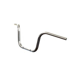 Mirror Finish 10" Ape Hanger Handlebars 1" Diameter Wide Mount front view harley davidson softail springer crossbones indian victory