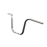 Mirror Finish 12" Ape Hanger Handlebars 7/8" inch Diameter Front View 250 500 triumph suzuki honda xg xg500 street harley davidson