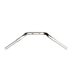 Mirror Finish 10" Ape Hanger Handlebars 1.25" 1 1/4 inch Diameter top down View for Harley Davidson barcraft stainless fatboy softail breakout