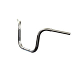 Mirror Finish 12" Ape Hanger Handlebars 1.25" 1 1/4 inch Diameter Front View for Harley Davidson motorcycle barcraft stainless fatboy softail breakout