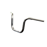Mirror Finish 12" Ape Hanger Handlebars 1.25" 1 1/4 inch Diameter Front View for Harley Davidson motorcycle barcraft stainless fatboy softail breakout