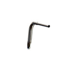Mirror Finish 12" Ape Hanger Handlebars 1.25" 1 1/4 inch Diameter side View for Harley Davidson motorcycle barcraft stainless fatboy softail breakout