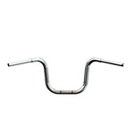 Mirror Finish 12" Ape Hanger Handlebars 1.25" 1 1/4 inch Diameter rear back View for Harley Davidson motorcycle barcraft stainless fatboy softail breakout