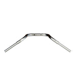 Mirror Finish 12" Ape Hanger Handlebars 1.25" 1 1/4 inch Diameter top down View for Harley Davidson motorcycle barcraft stainless fatboy softail breakout