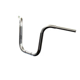 Mirror Finish 14" Ape Hanger Handlebars 1.25" 1 1/4 inch Diameter side view barcraft stainless fatboy harley davidson softail breakout