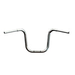 Mirror Finish 14" Ape Hanger Handlebars 1.25" 1 1/4 inch Diameter  rear back view for harley davidson barcraft stainless fatboy softail breakout