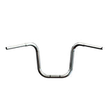 Mirror Finish 14" Ape Hanger Handlebars 1.25" 1 1/4 inch Diameter  rear back view for harley davidson barcraft stainless fatboy softail breakout