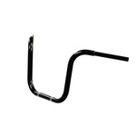 14'' ape hanger handlebars wide mount 1.25 inch diameter. front view. fits harley davidson springer indian chief chieftain vintage suzuki m109r c109 roadliner thunderbird