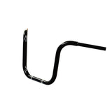 14'' ape hanger handlebars wide mount 1.25 inch diameter. front view. fits harley davidson springer indian chief chieftain vintage suzuki m109r c109 roadliner thunderbird