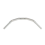 Mirror Finish beach bar Handlebars 1.25" 1 1/4 inch Diameter top down view of handlebars barcraft stainless fatboy chubby bar fat bar for harley davidson softail breakout