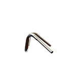 Mirror Finish buckhorn Handlebars 1.25" 1 1/4 inch Diameter side view of handlebars barcraft stainless fatboy chubby bar fat bar for harley davidson softail breakout