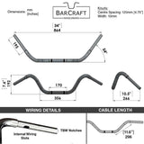 Buckhorn (Wide Mount) - 1 1/4" Handlebars