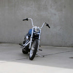 Old School Ape Hangers Handlebars 1 1/4" 1.25 inch Diameter Front View on softail standard FXST for Harley Davidson barcraft stainless fatboy softail breakout