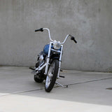 Old School Ape Hangers Handlebars 1 1/4" 1.25 inch Diameter Front View on softail standard FXST for Harley Davidson barcraft stainless fatboy softail breakout