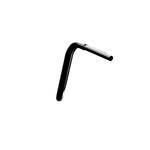 Black Finish Old school ape hanger motorcycle Handlebars 1 1/4" 1.25 inch Diameter side View for Harley Davidson barcraft stainless fatboy softail breakout