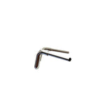 Mirror Finish Western Handlebars 1 1/4" 1.25 inch Diameter side View on Harley Davidson barcraft stainless fatboy softail breakout
