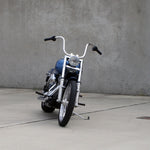 Mirror Finish 14" Ape Hanger Handlebars 1.25" 1 1/4 inch Diameter on softail standard FXST for Harley Davidson motorcycle front view barcraft stainless fatboy softail breakout