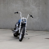 Mirror Finish 14" Ape Hanger Handlebars 1.25" 1 1/4 inch Diameter on softail standard FXST for Harley Davidson motorcycle front view barcraft stainless fatboy softail breakout