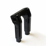 6 analog 1 inch black gloss pullback riser harley davidson barcraft tall stunt dyna sportster softail low rider s fxd super glide wheelie apex