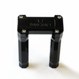 6 analog 1 inch black gloss pullback riser harley davidson barcraft tall stunt dyna sportster softail low rider s fxd super glide wheelie apex top