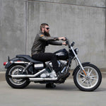 Barcraft 8" Ape Hanger Handlebars 1" Diameter stainless harley davidson cruiser motorcycle mini Front View