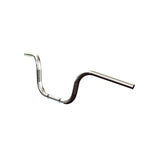 Barcraft 8" Ape Hanger Handlebars 1" Diameter stainless harley davidson cruiser motorcycle mini Front View