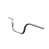 Barcraft 8" Ape Hanger Handlebars 1" Diameter stainless harley davidson cruiser motorcycle mini Front View