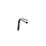 Barcraft 8" Ape Hanger Handlebars 1" Diameter stainless harley davidson cruiser motorcycle mini side View