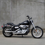 Barcraft 8" Ape Hanger Handlebars 1" Diameter stainless harley davidson cruiser motorcycle mini dyna side fxd