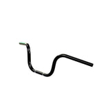 Black Finish 8" inch Ape Hanger motorcycle Handlebars 7/8" inch Diameter front View 250 500 triumph suzuki honda xg xg500 street harley davidson stainless 