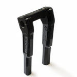 9 analog 1 inch black gloss pullback riser harley davidson barcraft tall stunt dyna sportster softail low rider s fxd super glide wheelie apex