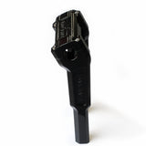 9 analog 1 inch black gloss pullback riser harley davidson barcraft tall stunt dyna sportster softail low rider s fxd super glide wheelie apex side