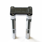 9 analog 1 inch polished chrome pullback riser harley davidson barcraft tall stunt dyna sportster softail low rider s fxd super glide wheelie apex