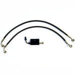 ABS lower brake line front junction block adaptor harley davidson dyna sportster twin dual disc black low rider s fat bob sport roadster smoke tint barcraft custom