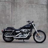 Mirror Finish Beach Bar Bikini Cruiser Handlebars 1" Diameter Front View on FXD super glide motorcycle for Harley Davidson barcraft stainless softail dyna sportster